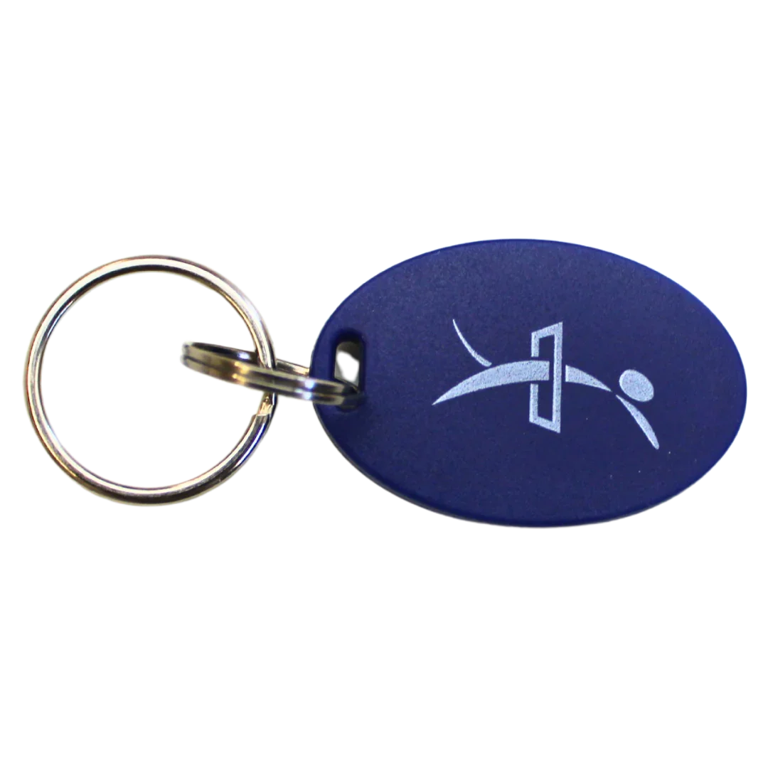 RFID - Anhänger - Klein - blau (mit Aufdruck)