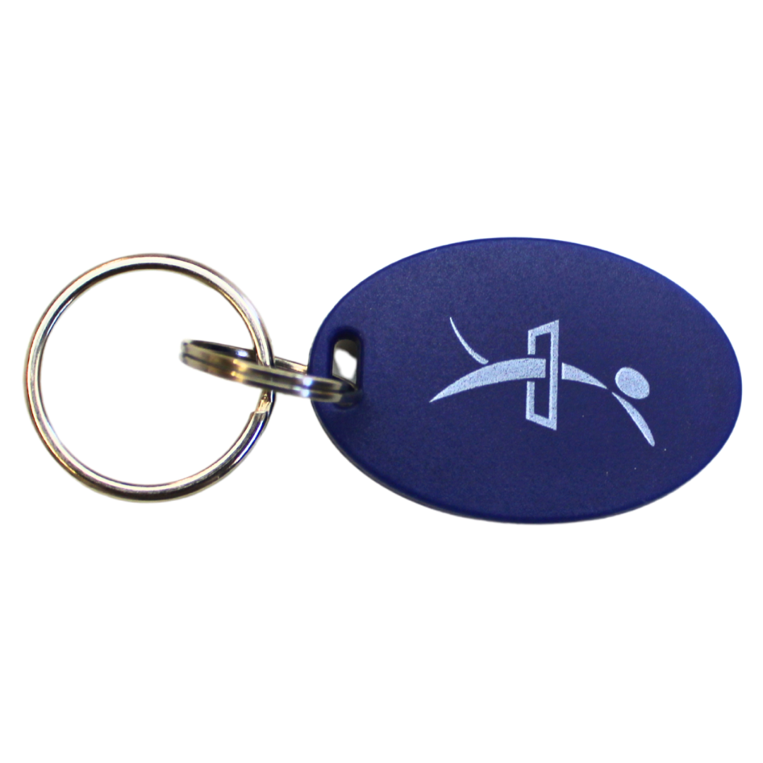 RFID - Étiquette - Petite - bleue (imprimée)
